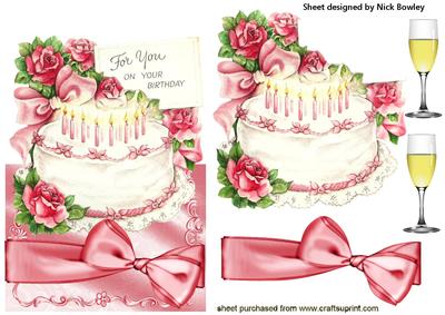 Pretty Roses on a Birthday Cake, Over the Edge