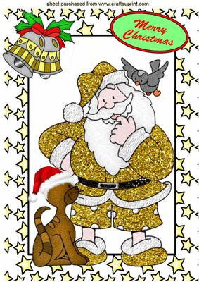 Does This Hat Look Okay Santa! Santa in Star Frame A4