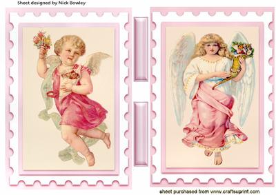 Pretty Vintage Girls Angel Toppers