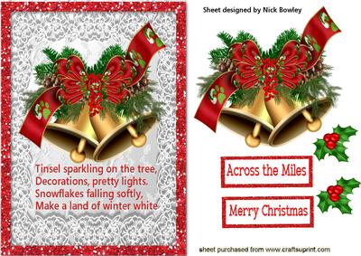 Beautiful Christmas Bells with Verse