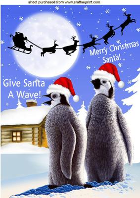 We Have to Look Nice for Santa! Cute Penguins A4