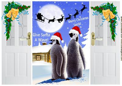 We Have to Look Nice for Santa! Penguins Gatefold