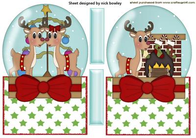 Reindeers in Snowglobes, Over the Edge Toppers