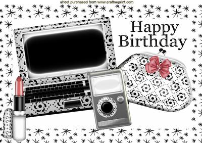 Fancy Laptop in Black/white with Mp3 A4
