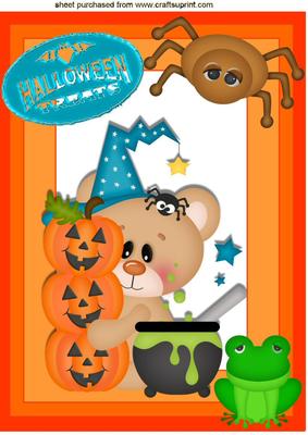 Iam Not Afraid of Spiders!!!!!!!!! Cute Bear A4