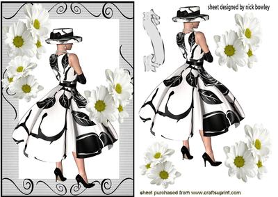 Pretty Dress and Daisies for a Lady