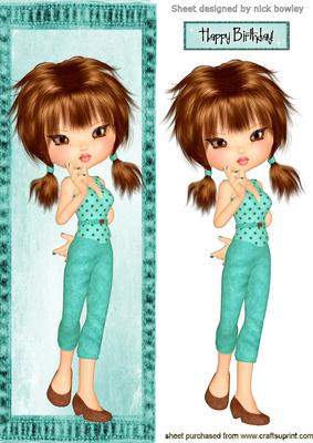 Pretty in Turq in Denim Frame Tall Dl