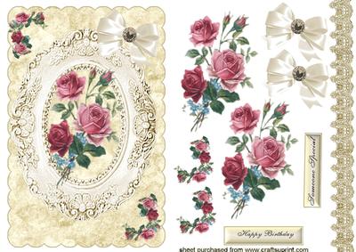Vintage Beauty, a Lovelyl Bouquet of Red Roses