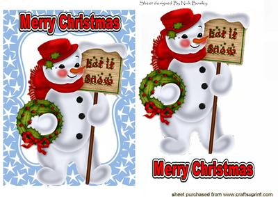 Let It Snow, Snowman in Star Frame