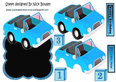 Blue Car, It's a Boys Thing! Over the Edge