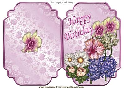 Fancy Florals, in Pretty Colours Quick Card