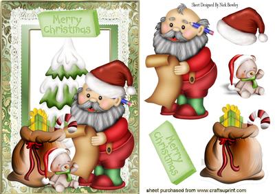 The List with Santa and All His Presents