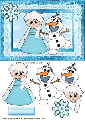 Snow Happy Together Princess and Snowman