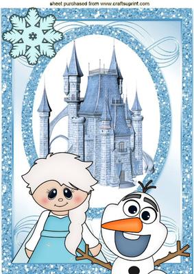Prince Castlewith Princess & Snowman A4
