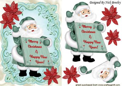 Lovely Santa Wishing You a Happy New Year