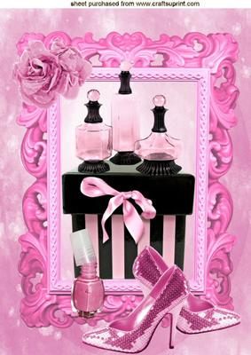 Posh Perfume, and Sparkle Pink Shoes, with Rose A4