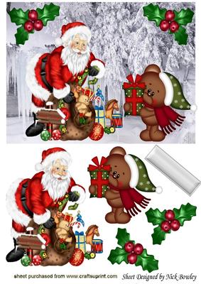 Santa Just Checking He Has Got All the Presents