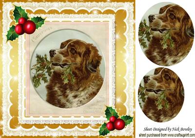 Faithful Old Friend with Holly 8x8