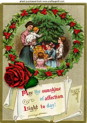May the Sunshine of Affection Light to Day! Christmas A4
