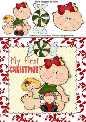 My First Christmas with My Dolls 8x8