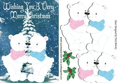 Cuddling Polar Bears in the Snow with Holly