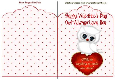 Owl Always Love You! Cute Owl Folded Card
