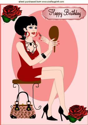I Love to Pamper Myself! with Pretty Roses, A4