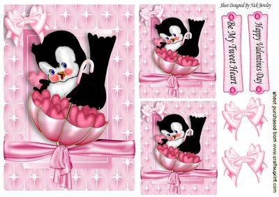 Be My Tweet Heart, with Little Black Bird, and Bow