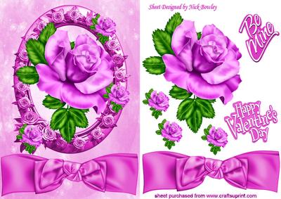 Pink Roses, My Valentine, Be Mine
