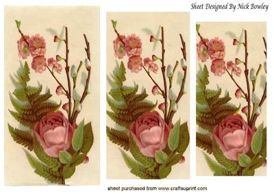 Vintage Pink Rose Pyramids