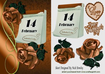 Our Special Day February 14th with Gold Rose