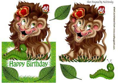 King of the Jungle Cute Lion with Friends, Over the Edge