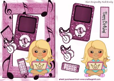 I Love My Pink Mobile Phone, Laptop and Mp3 Player