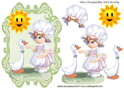 Little Maid with Her Duck and Sunshine