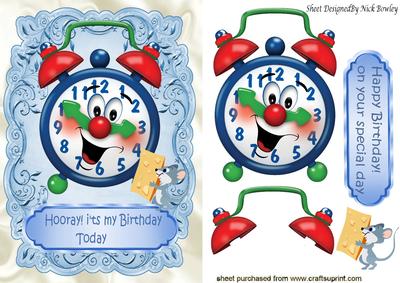 Hooray! It's My Birthday, with Cute Little Mouse