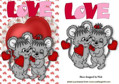 Is This Love That I'm Feeling! Cute Love Mice