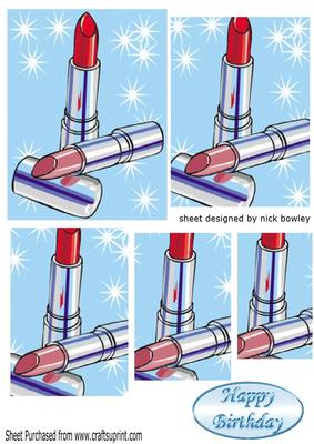 Lovely Red and Pink Lipsticks Pyramids