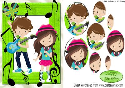 Pop Singers Boy and Girl Oval Pyramids