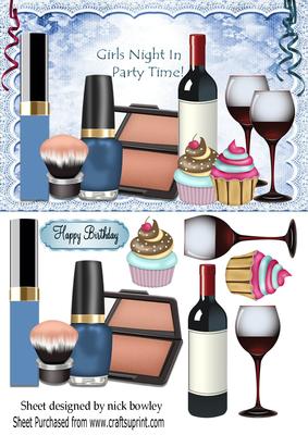 Girls Night In! with Cupcakes Makeup and Wine!