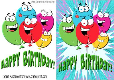 Happy Face Balloons! for Birthday