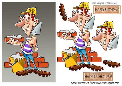 Hard at Work! Cartoon Brikkie