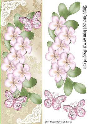 Cascading Candy Flowers with Rainbow Butterflies Tall Dl