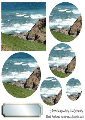 Lovely Sea View of Cornwall Circle Pyramids