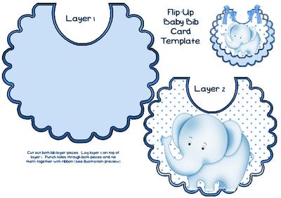 Little Blue Elephant on a Polka Dot Bib