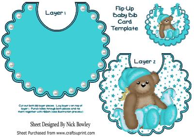 Night Time Teddy with Her Favourite Turq Blanket on Bib
