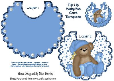Night Time Teddy with Its Favourite Blue Blanket on Bib
