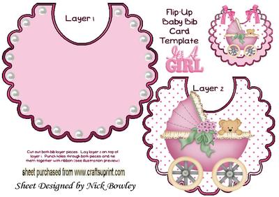 Peek a Boo Teddy with Baby Girls Pram Pink Polkadot Bib