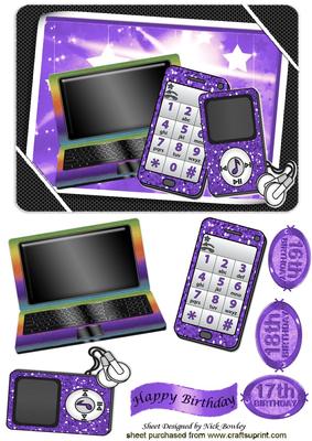 Girls Purple Gadgets & Mobile, Laptop, Mp3 Player