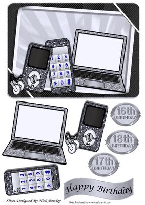 Boys Silver Gadgets & Things, Mobile, Laptop, Mp3 Player