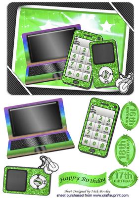 Girls Green Gadgets & Mobile, Laptop, Mp3 Player